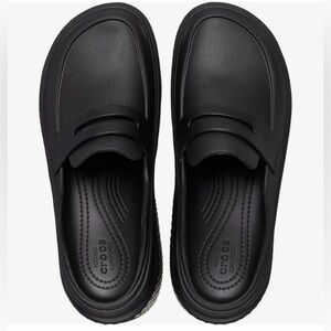 CROCS Sliders Stomp Loafers Black NWOT